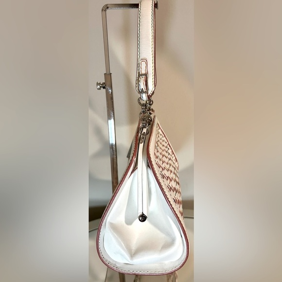 Gently Used ELLIOT LUCCA Woven Leather Satchel - Picture 4 of 10